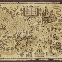 MAP of Harry Potter Land Wizarding World of Harry Potter Map