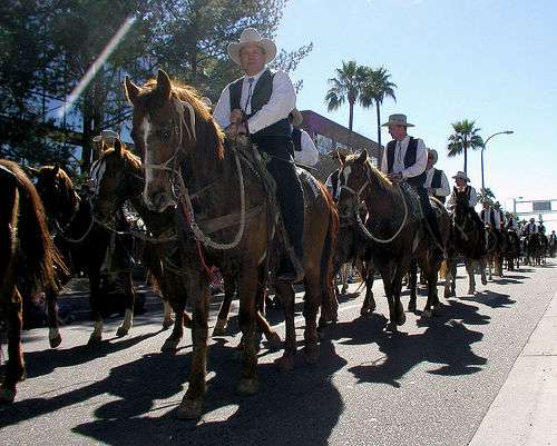 Participants in the Parada del Sol in Scottsdale, Arizona.