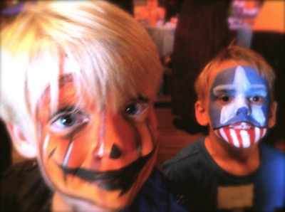halloween-painted-faces