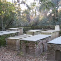 A graveyard at Brookgreen Gardens